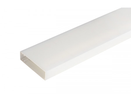 Профиль для LED подсветки прямоугольный, L=2000 мм, отделка белый матовый