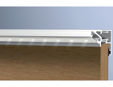 Профиль для LED подсветки, L=4100мм, отделка алюминий, 928130.61.00 4100.0