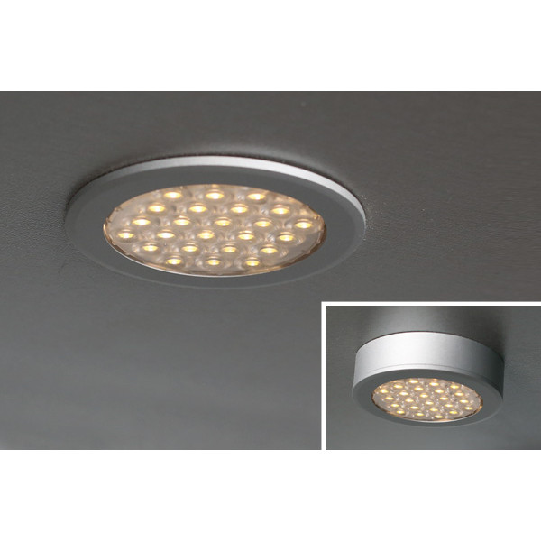 Светильник LED Round Ring, 1.5W, 6000K, отделка алюминий