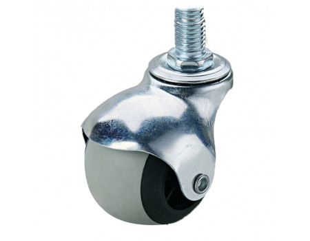 Колесо поворотное ШАР d50мм, h61мм, 30кг, со втулкой, серое