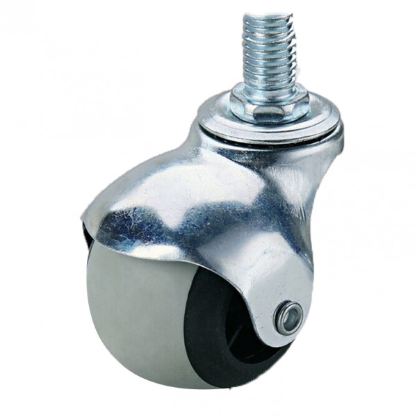 Колесо поворотное ШАР d50мм, h61мм, 30кг, со втулкой, серое