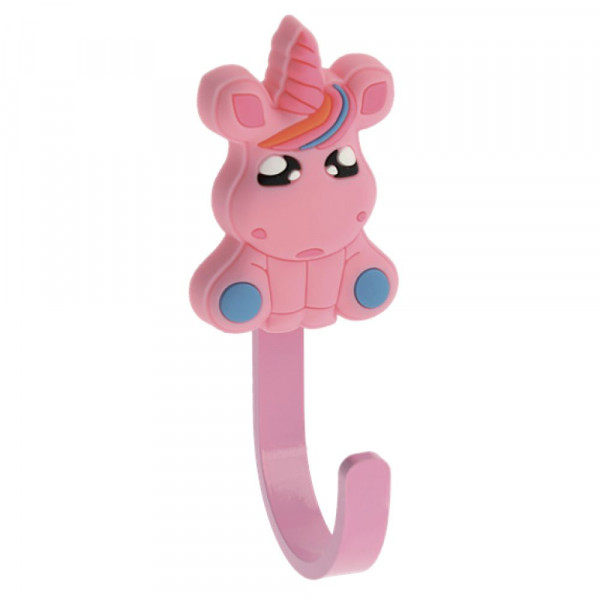 Крючок мебельный единорог WM-UNICORN розовый