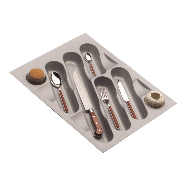 Ёмкость в базу 450 для столовых приборов, цвет серый металлик