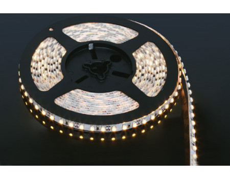 Лента светодиодная SMD3528, 300 LED, 24Вт/12В, 5000х8х2.5 мм, IP 20, 6000К (холодный белый)