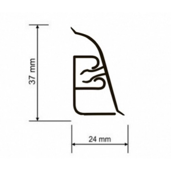 Плинтус LB37 Эверест 475, 3м/п